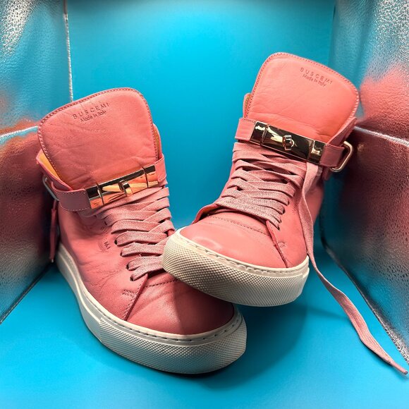 Buscemi Wedge Pink Sneakers Women Authentic - Picture 2 of 10